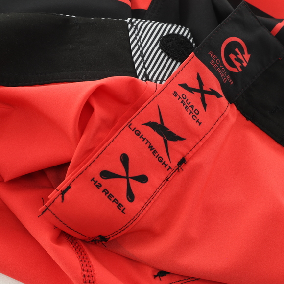 Billabong PRO 19" TAJ Burrow Board Shorts Men 30 Black/Red - Picture 8 of 13